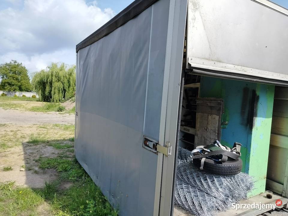 Paka kontener aluminium 36x25 firana dwustronna dostawcze Radomsko