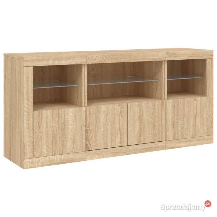 Szafka z oświetleniem LED dąb sonoma 1425x37x67 Warszawa