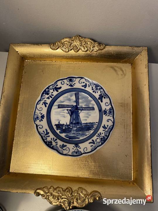 delfts blauw talerzyk holandia ręcznie malowany Kraków