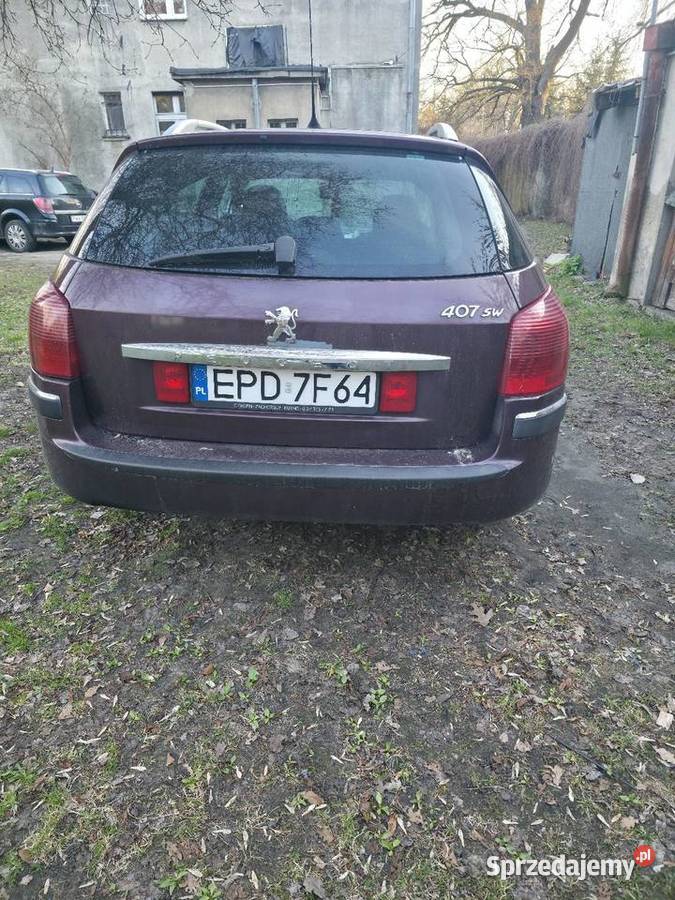 Peugeot 407sw 16 2005r elektryczne lusterka Łódź sprzedam