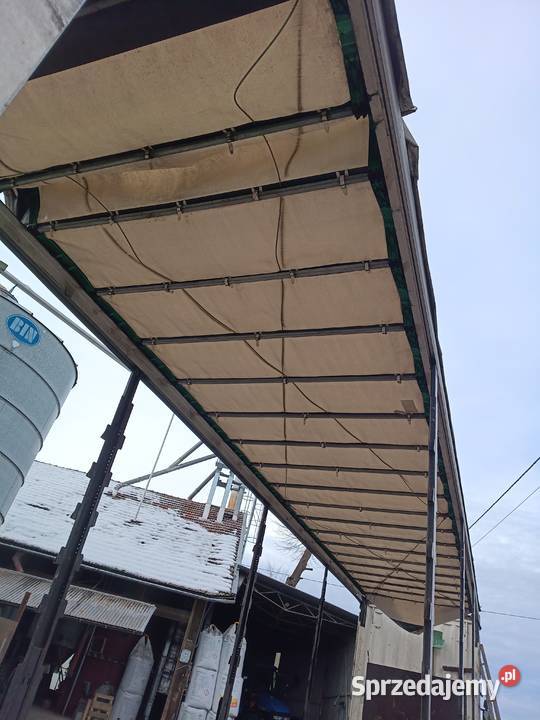 Plandeka dachu Krone ze stelażem naczepa tir Gdów