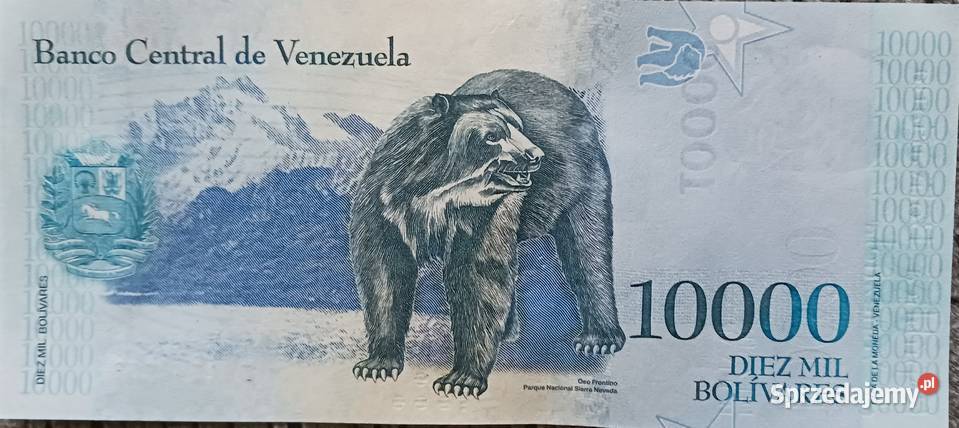 10000 Boliwarów Wenezuela 2017 r mennicze sprzedam