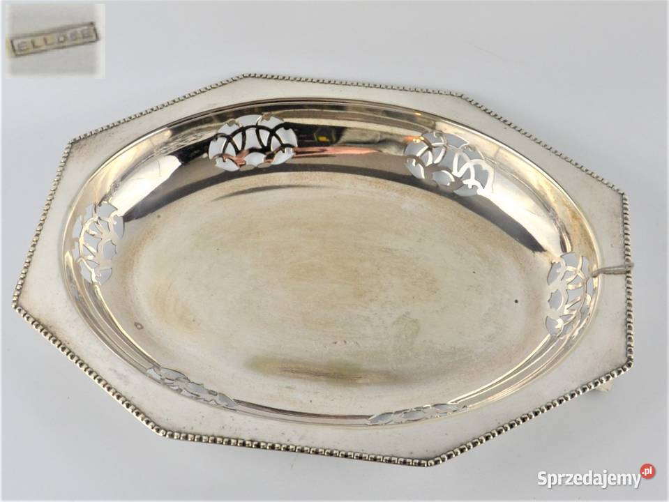 Patera 8kątna Art deco Elde Francja lata 20te Antyki Warszawa sprzedam