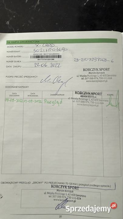 Ecobike x cross nowy Psary sprzedam