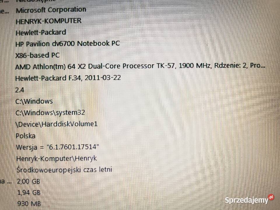 HP DV6700 NVidia AMD 15 15-15.9" Ruda Śląska