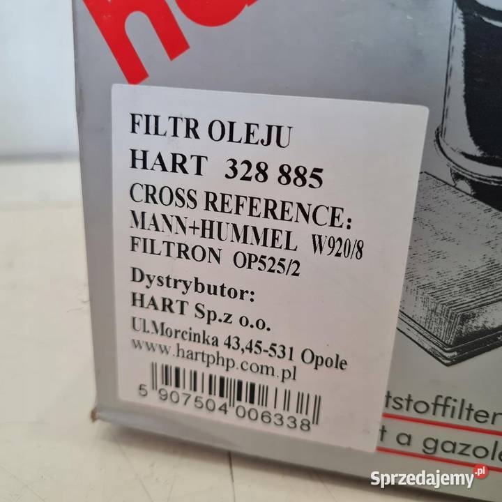 SEAT AROSA VW LUPO POLO 17 SDI FILTR OLEJU HART Osięciny sprzedam