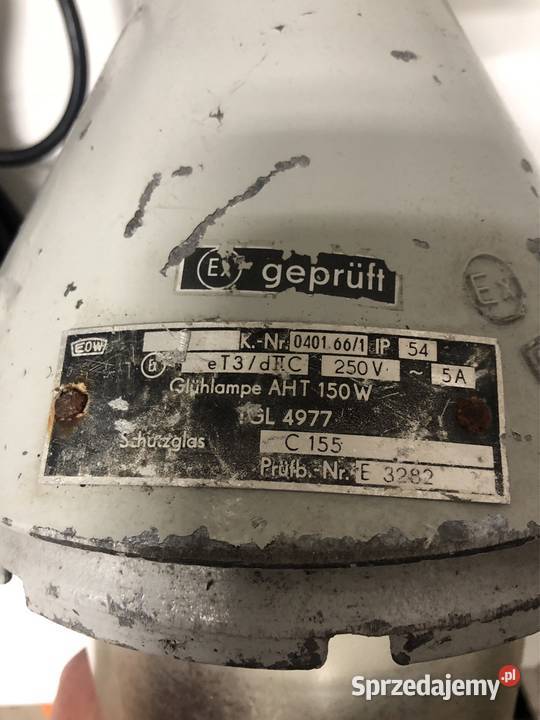 Lampa Loft przemysłowa przeciwwybuchowa 150W PRL wielkopolskie