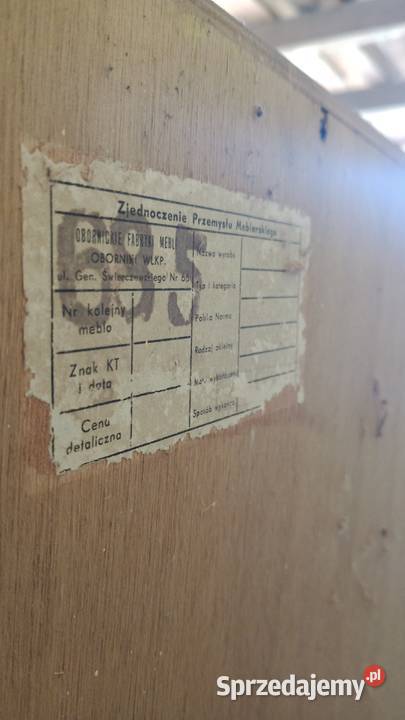 Szafa PRL Obornickie fabryki mebli Gdów