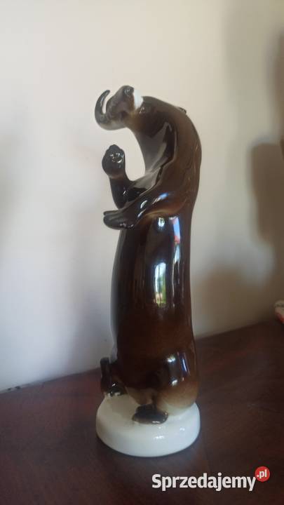 Wydra z rybą figurka Łomonosow Gdańsk