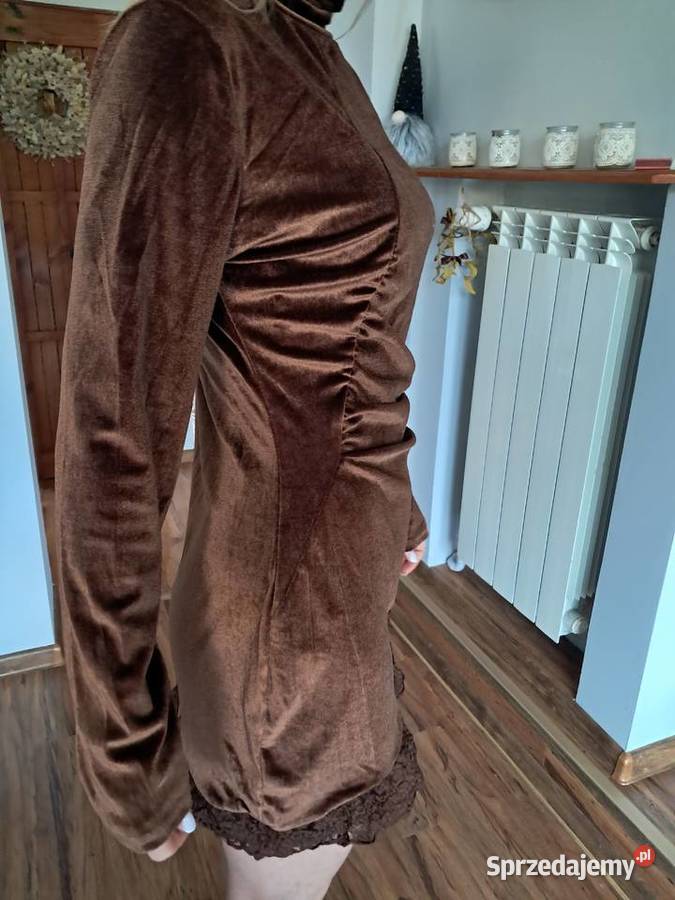 nowa brązowa sukienka w rozmiarze M brak metki świętokrzyskie