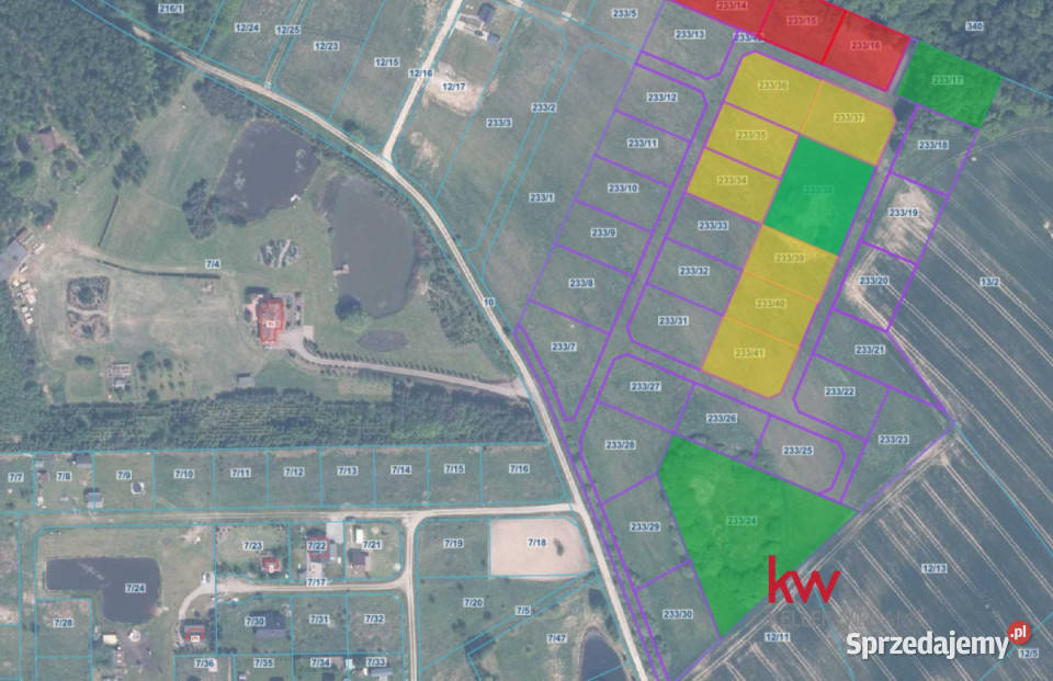 sprzedaży gruntu Kwidzyn 1509m2 Jaromierz