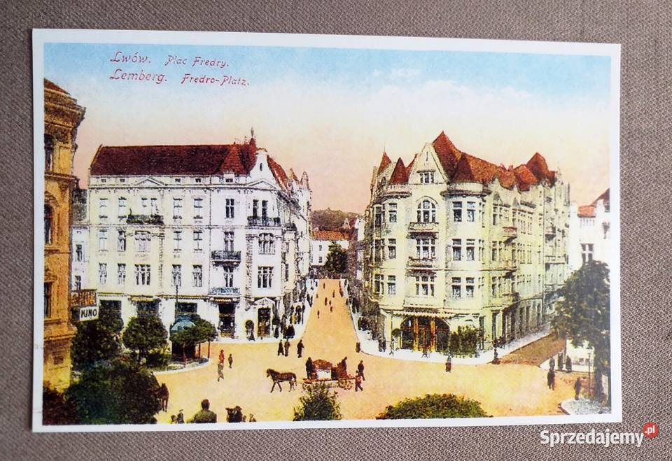 LWÓW WIDOK NA ULICĘ ALEKSANDRA FREDRY Pocztówki i karty telefoniczne Piszczac