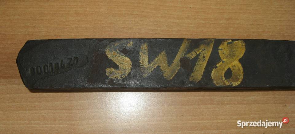 Pręt kwadratowy ze stali SW18 45x45x430mm Produkcja śląskie Dąbrowa Górnicza