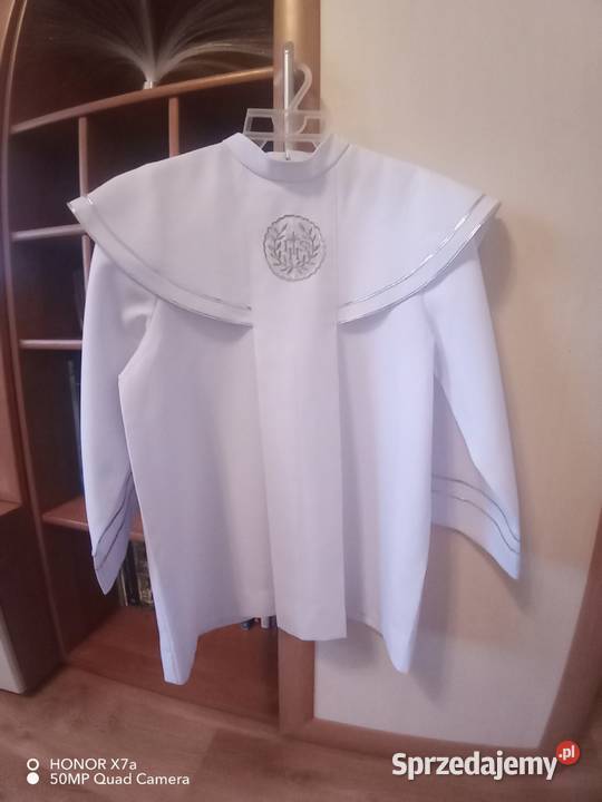 Alba komunijna chłopięca krótka z oblamówką Rozmiar 300 Kielce