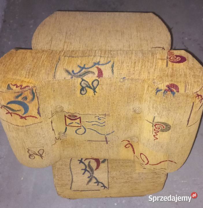 Pufy fotelowe dwie sztuki