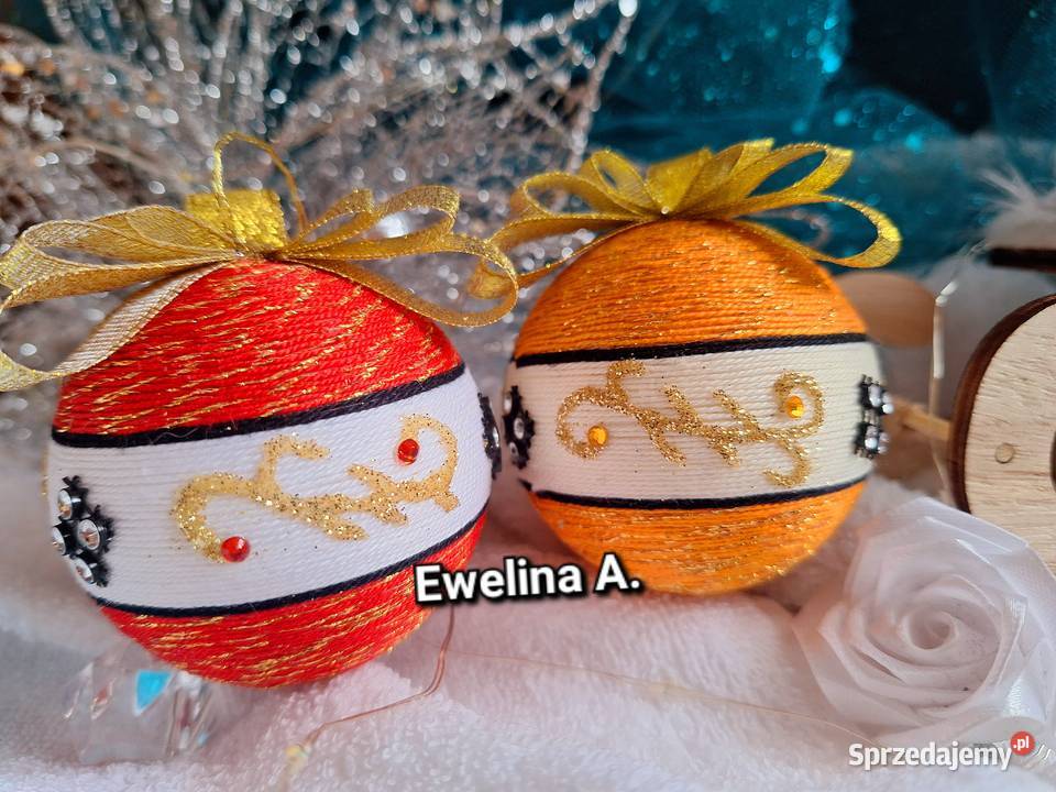 Bombka 10 8 6 4 handmade ręcznie robiona