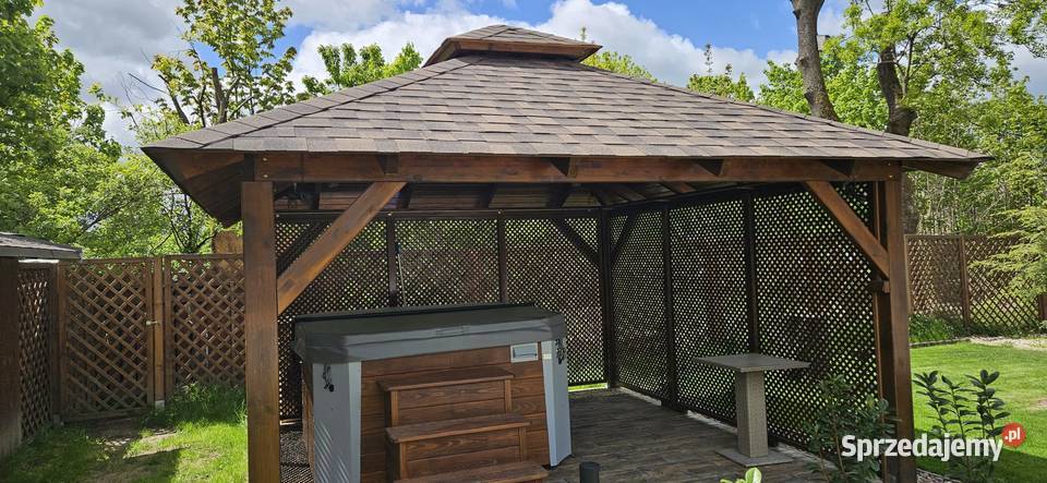 Altana XXL Garaż ogrodowa Wiata drewniana dolnośląskie Rębiszów