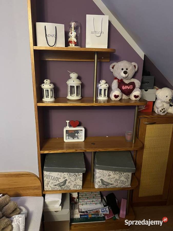 zestaw mebli duże łóżko biurko z drzewa Biurka Bielsk Podlaski sprzedam