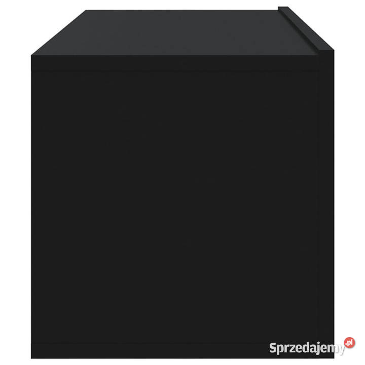 Szafki ścienne pod TV 2 czarne 100x30x30