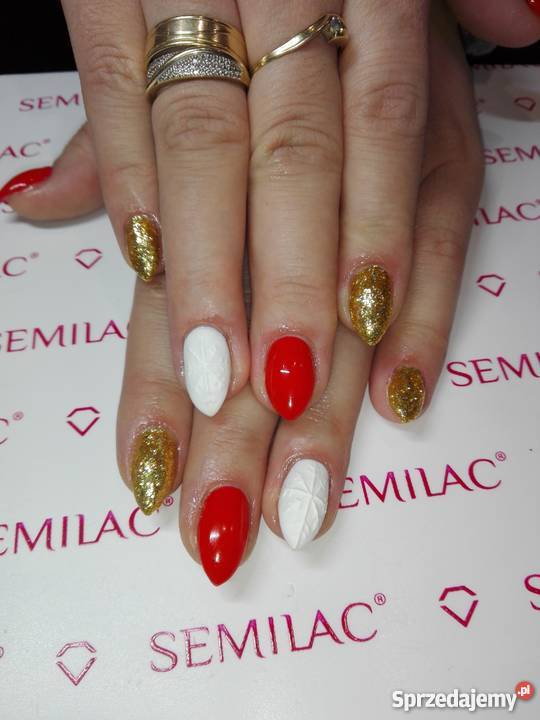 Paznokcie hybrydowe manicure przedłużenie żelowe