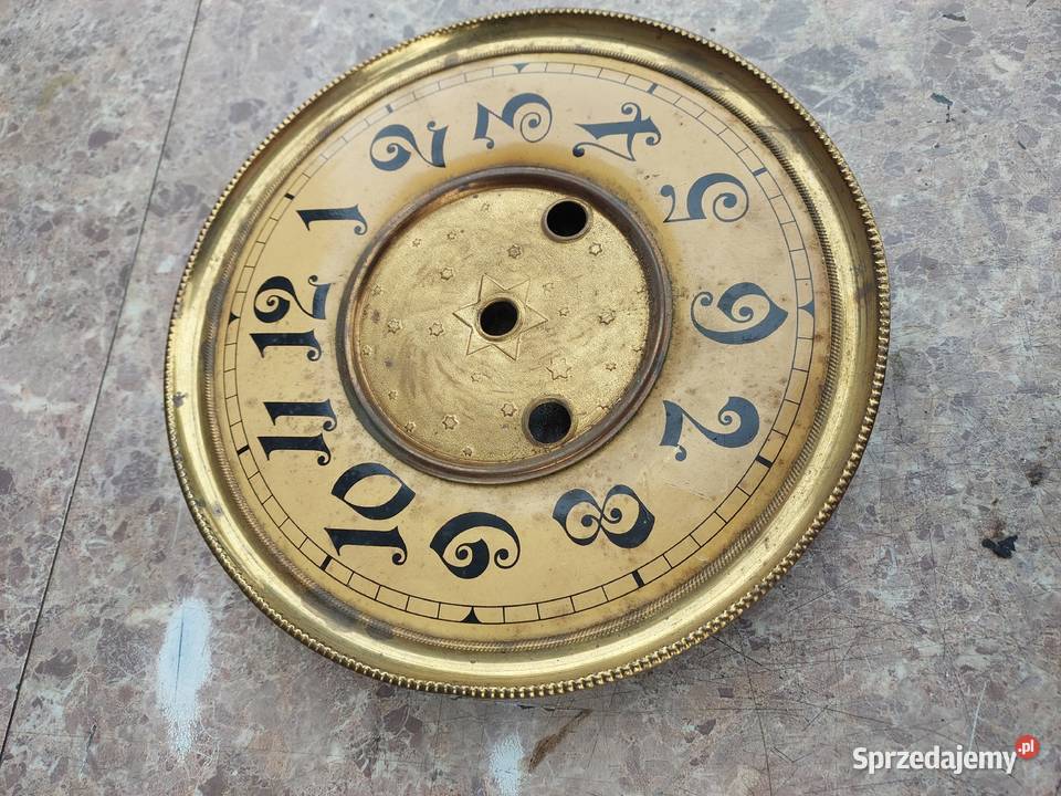 690 Tarcza starego zegara ściennego ślązak 185 Antyki, Sztuka, Kolekcje Tczew