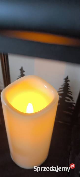 Piękny ledowy lampion latarenka wys 45 z motywem Legnica sprzedam