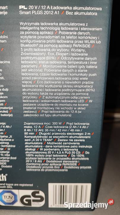 PARKSIDE PERFORMANCE Ładowarka akumulatorowa Ładowarki Szczecin