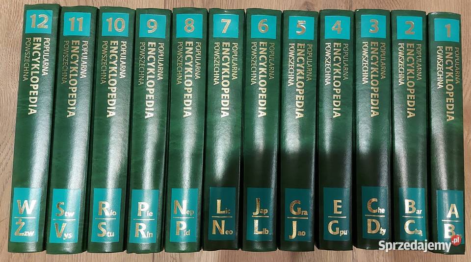 Popularna Encyklopedia powszechna 12 tomów twarda z obwolutą pomorskie