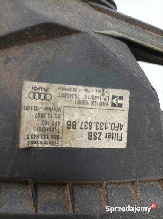 OBUDOWA FILTRA POWIETRZA 4F0133837BB 30 TDI Audi