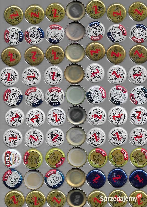 Polskie kapsle z piwa marki ŻYWIEC Puławy