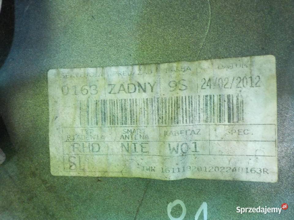 KIA SPORTAGE III 16 B 12r 5D zderzak tyl osobowe Suków