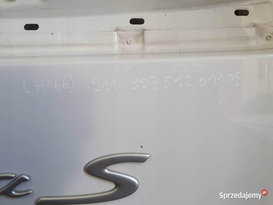 TYLNA KLAPA Porsche 911 997 20042008 tylnia tył osobowe Chełm