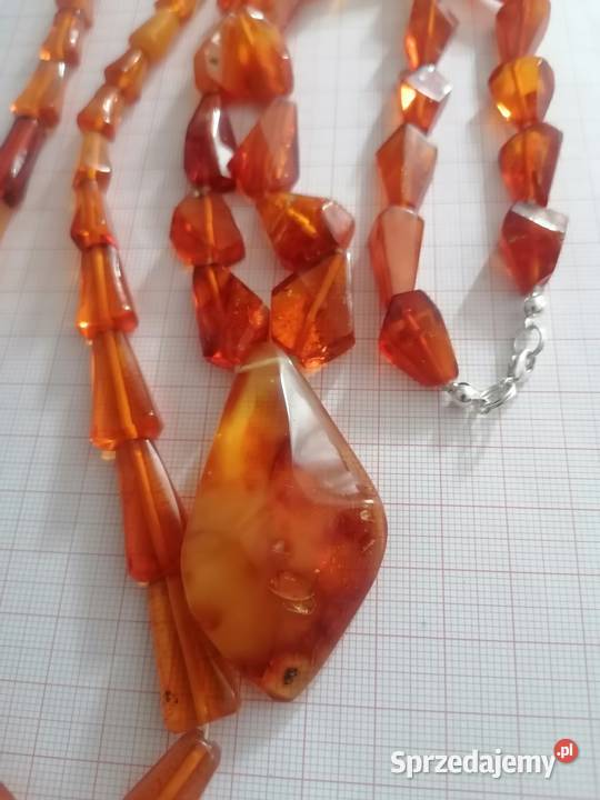 Naszyjnik Bursztyn Vintage podlaskie