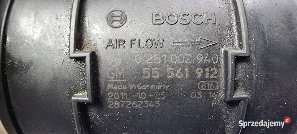 PRZEPŁYWOMIERZ OPEL ASTRA J 55561912 kujawsko-pomorskie Lipno