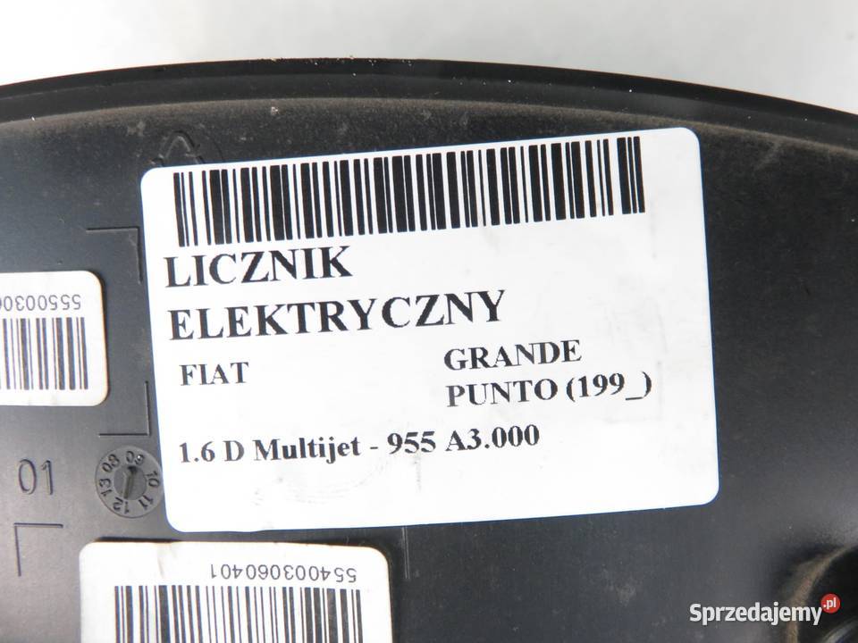 LICZNIK FIAT GRANDE PUNTO 16 D 51865476