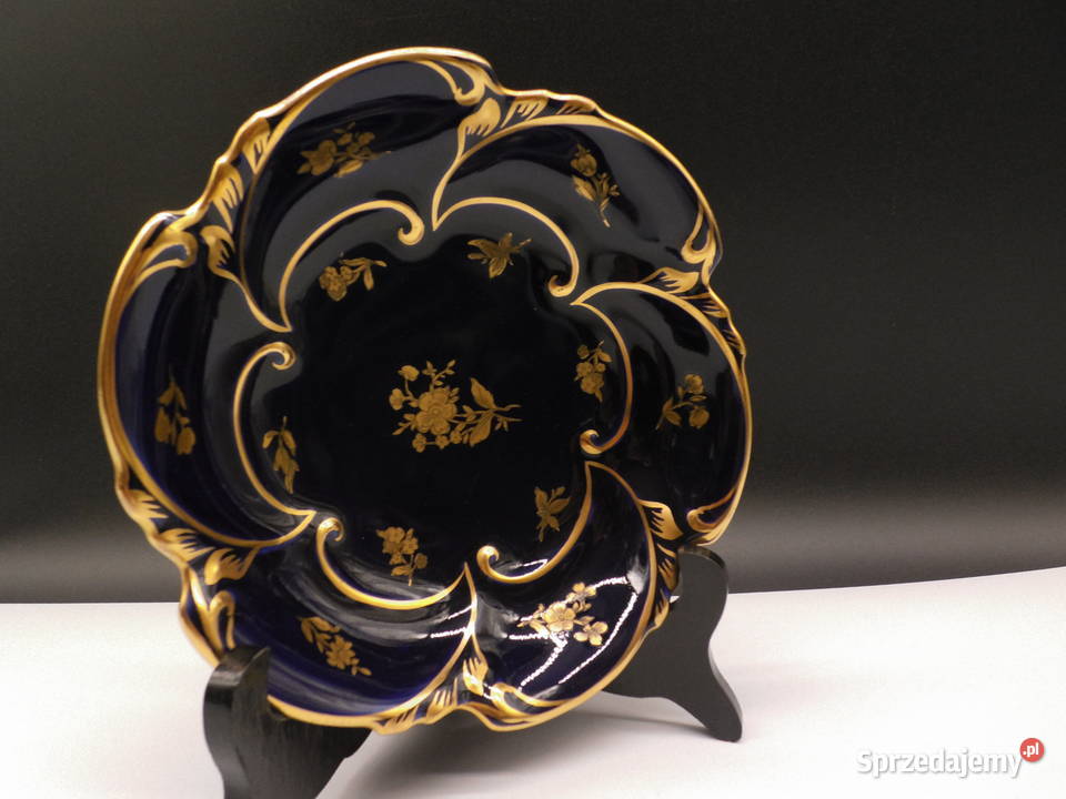 Porcelanowa patera Jlmenau Graf von Henneberg Raszków