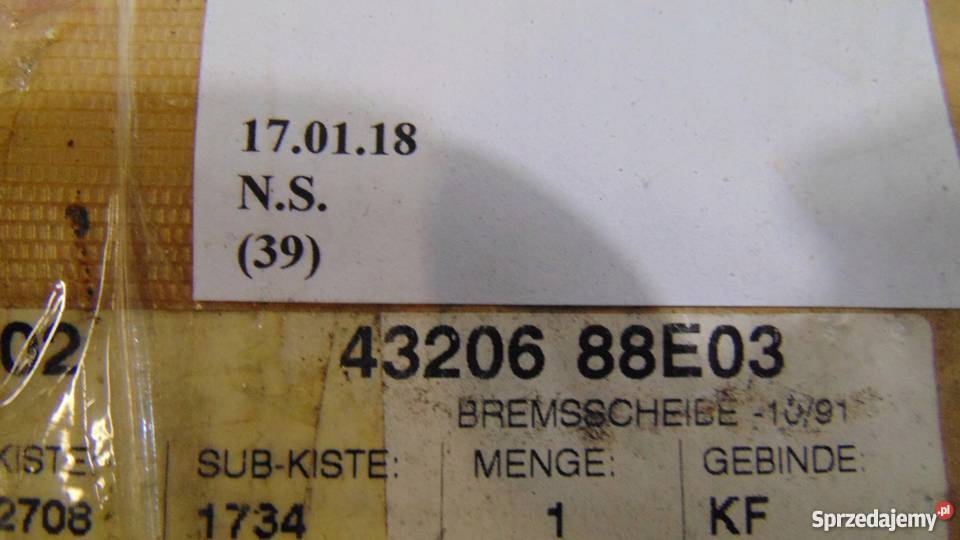TARCZA HAMULCOWA TYŁ NISSAN MAXIMA Nowy Tomyśl