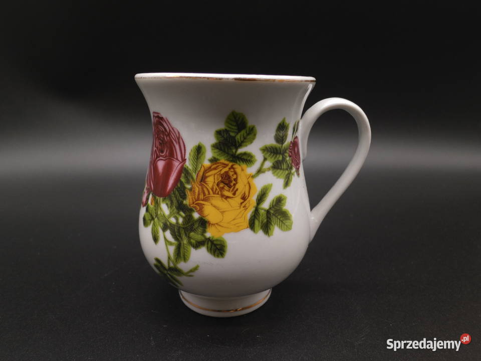 Kubek z motywem róż Porcelana i szkło Raszków