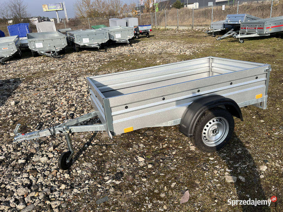 Przyczepa 203x110 BORONIEWIADÓW 750 DMC NOWOŚĆ Do samochodów osobowych wielkopolskie Piła