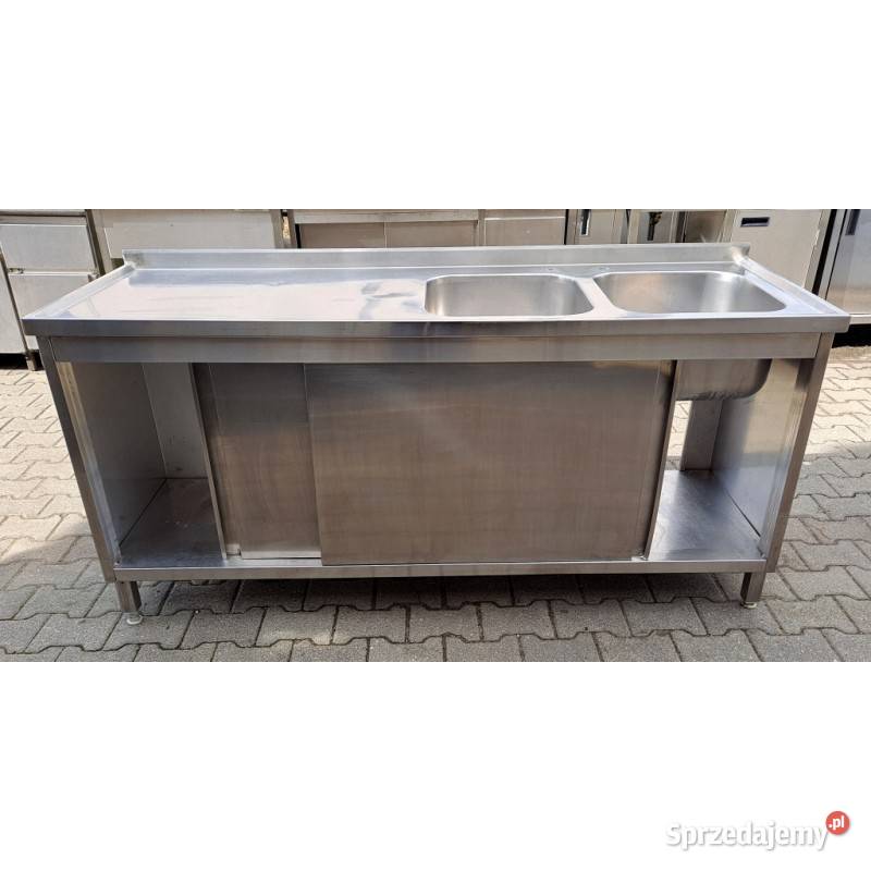 Zlew 2 Komorowy z Szafką Drzwi Suwane 1806085 Nowe Skalmierzyce