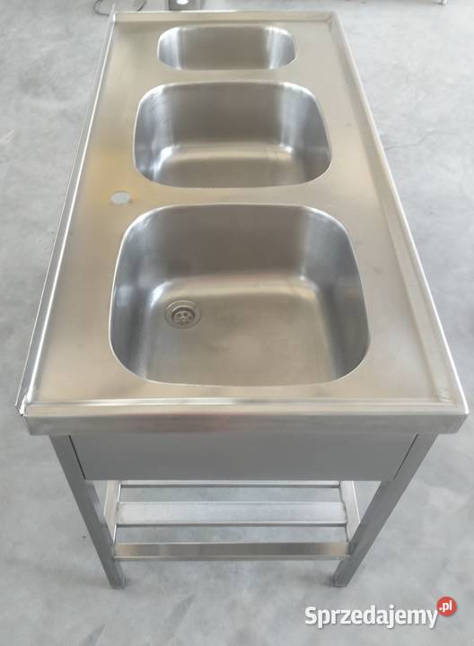 ZLEW gastronomiczny125x60x85 trzykomorowy