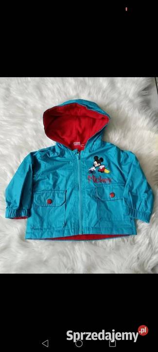 Kurtka z kapturem Disney wiatrówka jesień 68 Krosno