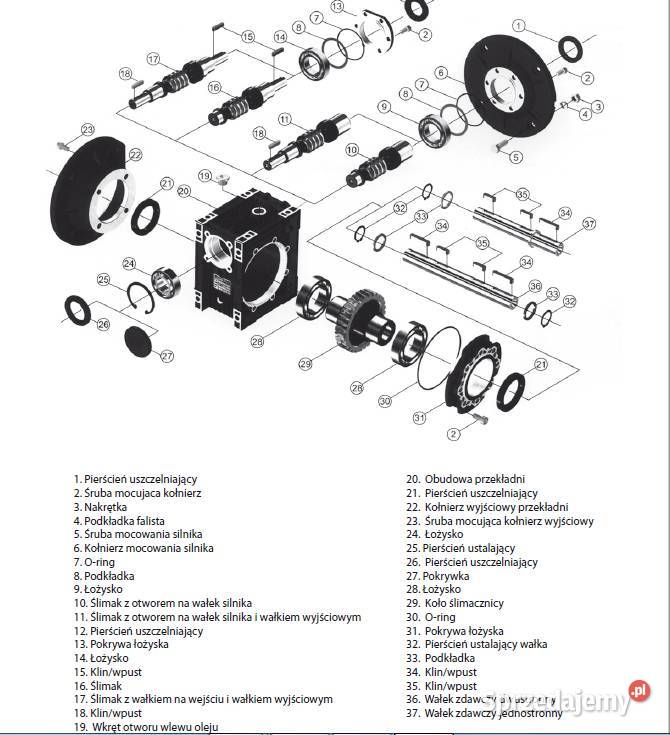 PRZEKŁADNIA ŚLIMAKOWA VMR 130 Czarnylas