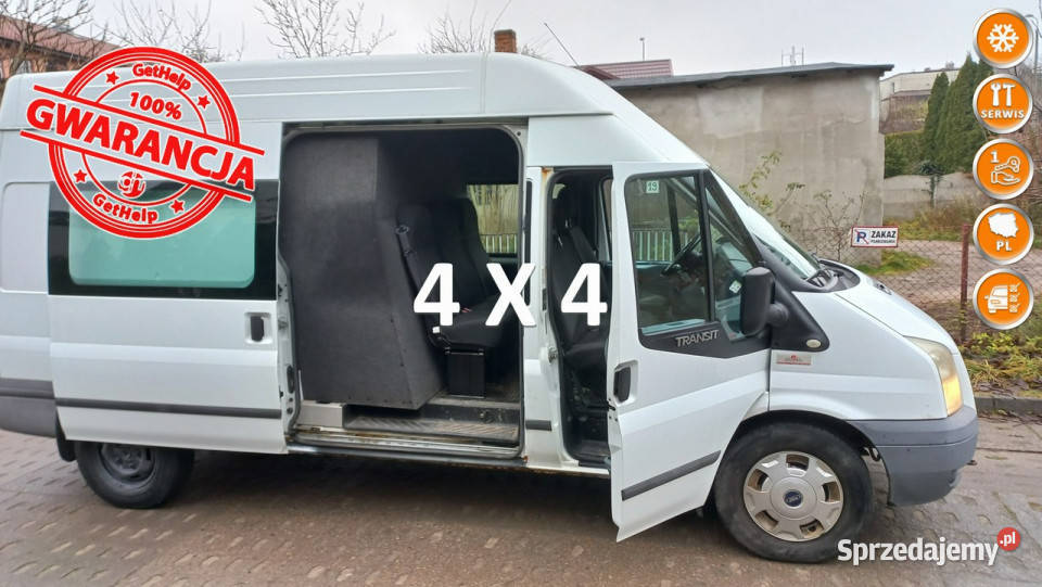 Ford Transit 4X4 Brygadówka 6 Osobowy Webasto autoalarm Gdańsk