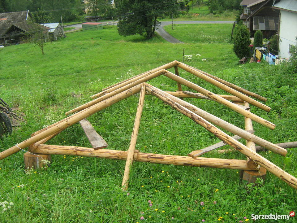 Altana konstrukcja z okrąglaków tanio Ochotnica Dolna sprzedam