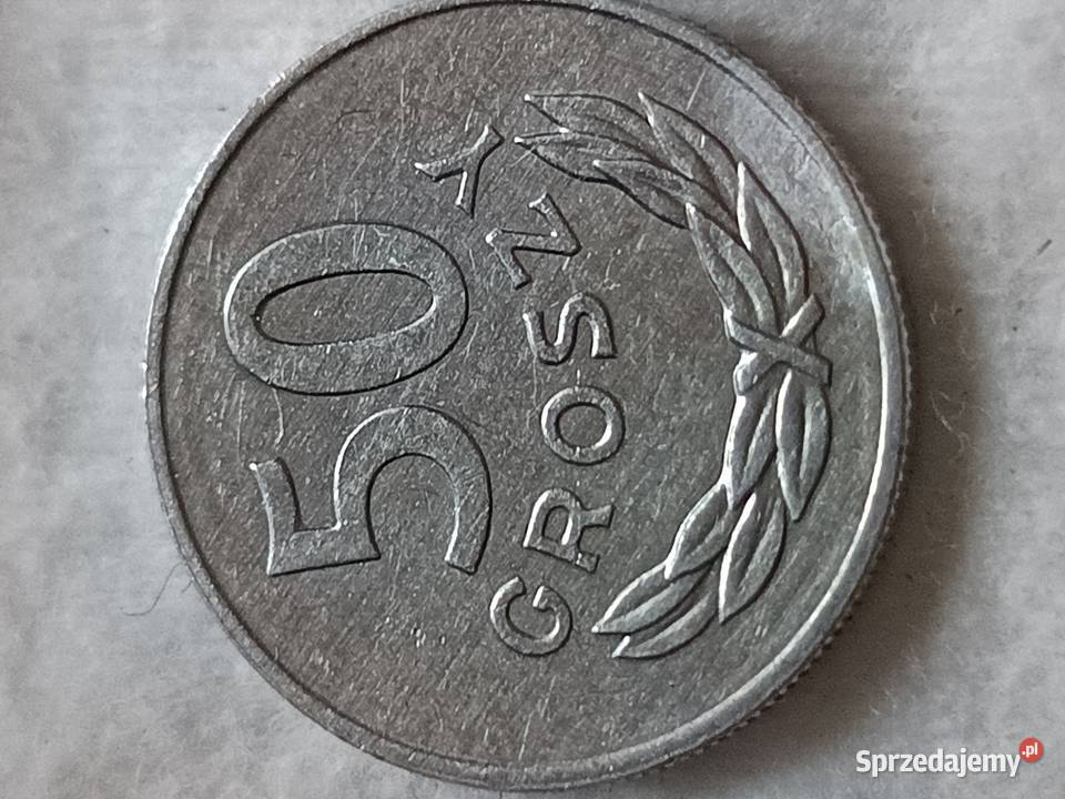 Sprzedam monete 50 groszy 1985 skretka zle bity Numizmatyka Chełm