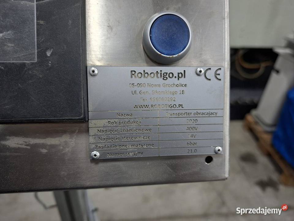 ROBOTIGO robot paletyzujący z transporterem 27 m Warszawa sprzedam