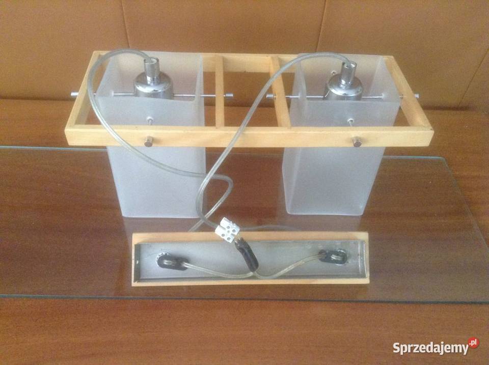 Lampa sufitowa z 2 szlanymi kloszami Opole