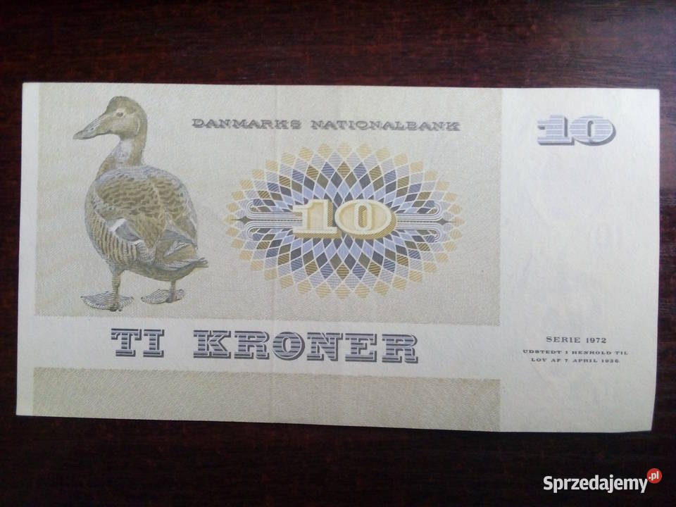Banknot 10 koron Dania mazowieckie Płońsk sprzedam