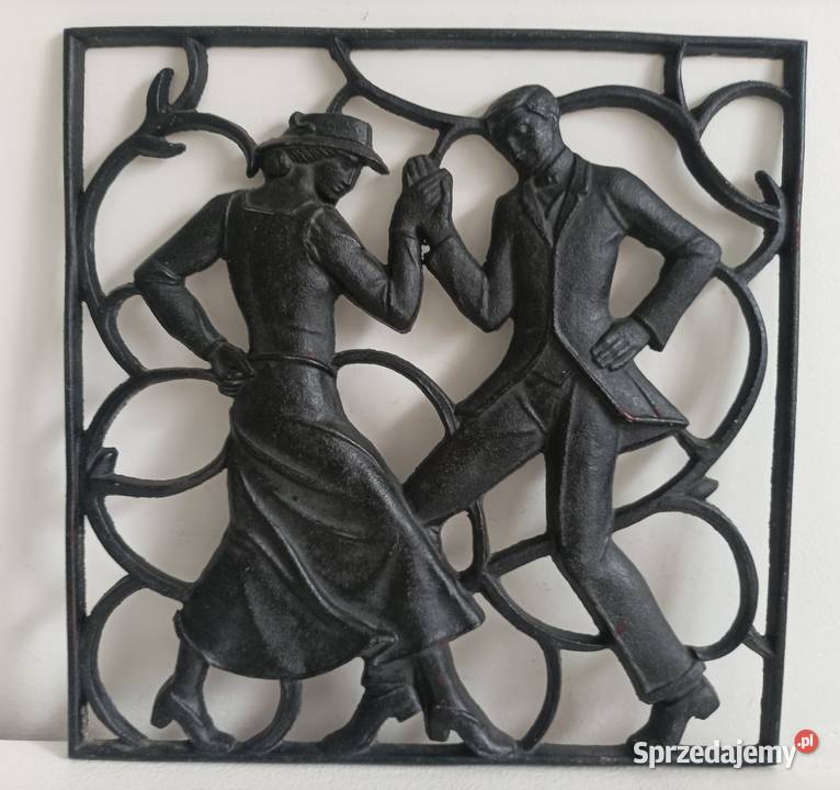 Żeliwny relief Buderus Art Deco Dzierżoniów